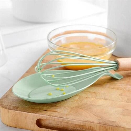 1ps Silicone Spoon Insulation Mat Silicone Heat Resistant Placemat Tray Spoon Pad Drink Coaster Kitchen Cooking Tool Accessories
