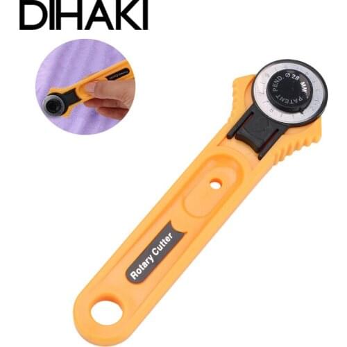 28mm Patchwork Roller Wheel Round Knife Cloth Fabric Cutter Tool Leather Paper Vinyl Strips Rotary Cutter Sewing Tools