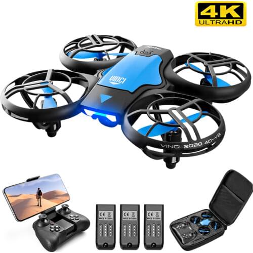 4DRC V8 New Mini Drone 4k profession HD Wide Angle Camera 1080P WiFi fpv Drone Camera Height Keep Drones Camera Helicopter Toys