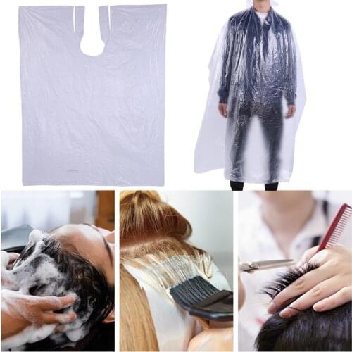 50/100pcs Disposable Hairdressing Capes Hair Cutting Hair Dyeing Apron Waterproof Apron Hairdressing Waterproof Cape