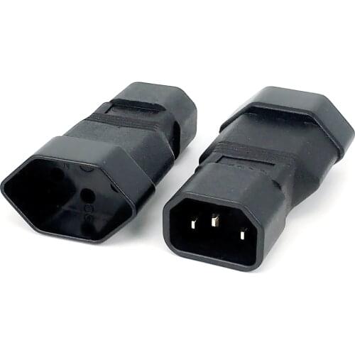 IEC320 C14 TO Switzerland IEC 320 C14 to European Switzerland socket Swiss 3Pin male to Female Power Adapter Rated 10A