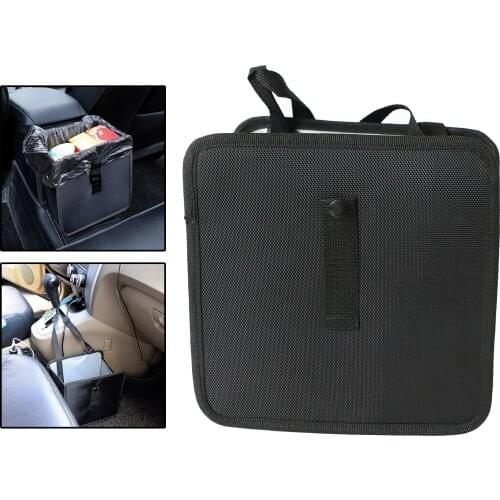 Auto Folding Trash Can Waste Basket Waterproof Oxford Cloth Organizer Bag