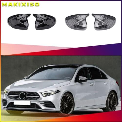 Car Rear View Mirror Cover Protective Decoration for Mercedes Benz a Class W177 2018 A180 A200