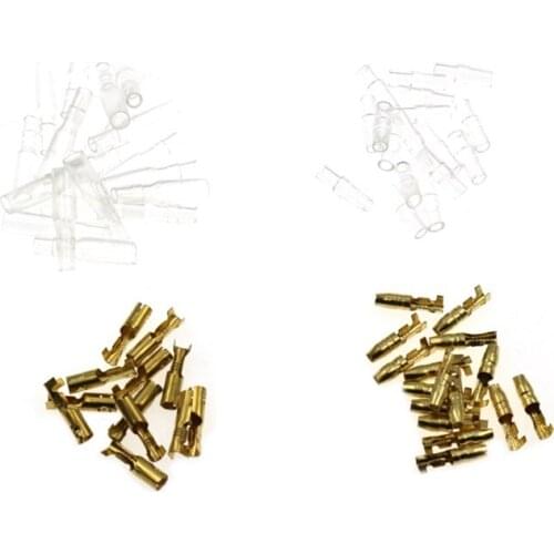 LBER 4.0 Automotive Wire Connector Diameter 4mm Pin Group 50Sets = 200Pcs Female + Male + Shell Cold-Pressed Terminal