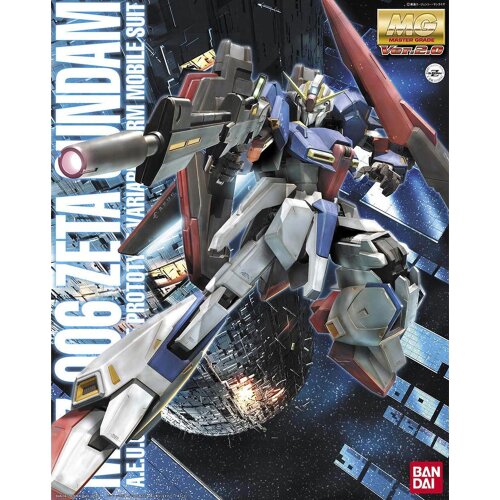 Bandai MG 1/100 ZETA GUNDAM Z Gundam 2.0 With launch pad Assemble Action Figureals Brinquedos Model