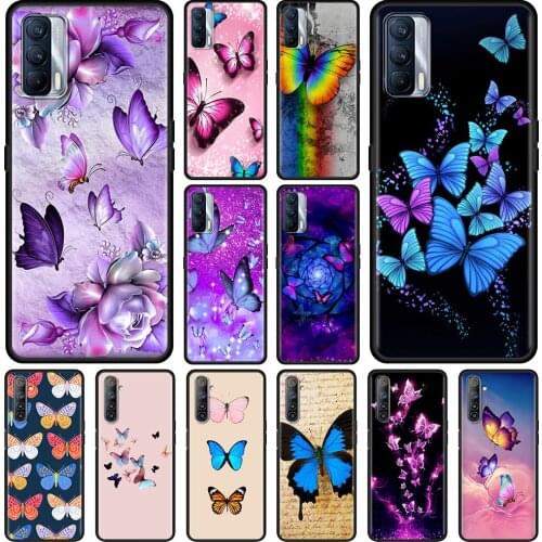 Phone Shell For Realme V15 V13 GT Neo C25 C21 C20 C15 C11 C3 8 7 6 X50 Q2 Pro Q2i Fundas Cute Butterfly Coque TPU Case
