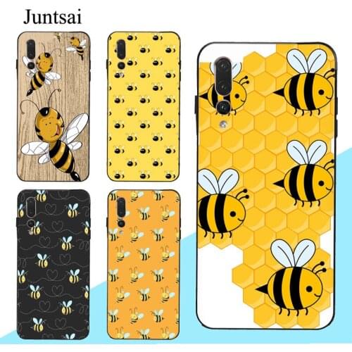 Bumble Bee Honeycomb Honey Case For Huawei P20 P30 P40 Lite Pro Mate 10 20 30 Lite P Smart 2019 Z