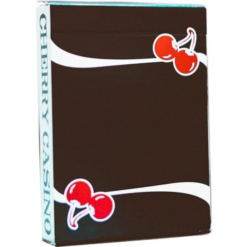 Cherry Casino V3 Black Playing Cards Poker Size Deck USPCC Custom Limited Sealed Magic Props