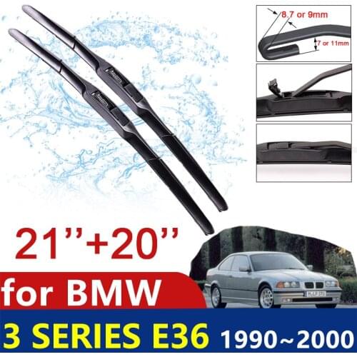 For BMW 3 Series E36 1990~2000 316i 318i 318is 320i 323i 325i 328i 328tds 325td 325tds Car Accessories Car Wiper Blades Stickers