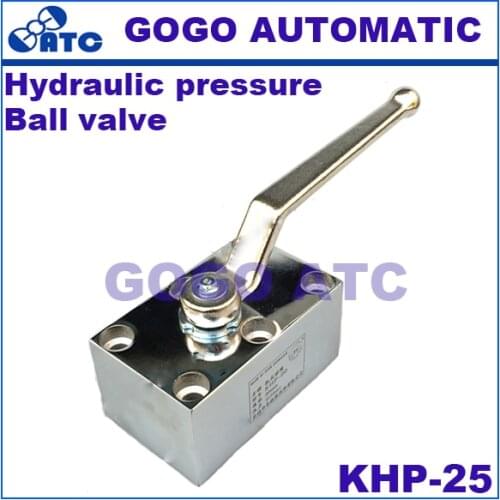 Hydraulic pressure ball valve KHP-25 25mm carbon steel high pressure 2-way ball valve for manifold mounting plate ball valve