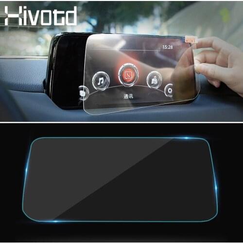 Hivotd For Mazda CX-5 CX5 2019 2018 Dashboard Navigation Protective Film Car GPS Display Screen Stickers Interior Accessories