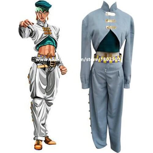 Anime JoJos Bizarre Adventure Cosplay Costume Rohan Kishibe Cosplay