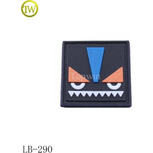 LB290 Customized Logo 3D Rubber Soft PVC Patch for garment