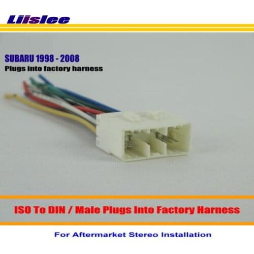 Liislee Car Radio Harness Adapter For SUBARU Forester Impreza WRX/Plugs into Factory Harness/Aftermarket Installation Kits