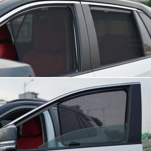 For Ford Explorer 14~18 Magnetic Car Window Sun Shade Sunshield Curtain Visors Sunproof Gauze Mesh Protection Cover Accessories