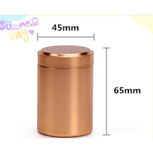200pcs Aluminium Mini Portable Storage Box Pill Bottle Case Waterproof Capsule Tablet Container Tea Jar Travel Outdoor Accessory
