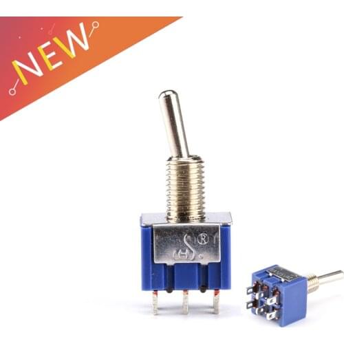 5PCS 2 Position ON-ON SPDT 6 Pin Miniature Mini Toggle Switch