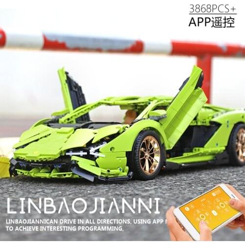 Mould King 13057 Techinc 1:8 Limborghinis Sian FKP 37 Car Model Compatible With 42115 Building Blocks Bricks Kids DIY Toys Gifts