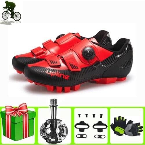 Mountain Bike Shoes Add Cleats Men Sapatilha Ciclismo Mtb Outdoor Bicycle Sneakers Self-locking Breathable Wear-resistant Shoes
