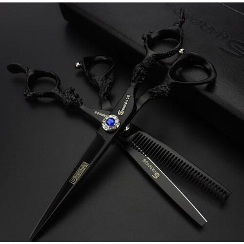 6 inch Practical Hair Scissors Set Thinning Scissors Hairdressing Tools Scissors precision scissors Barber Shop haircuts fine