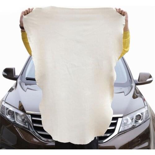 New 1pc Natural Chamois Leather Car Cleaning Cloths Absorbent Towel New Windows clean Chamois Leather Cloth Washing Suede
