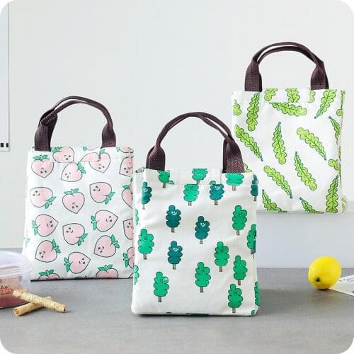 Portable Animal Pattern Lunch Bag Oxford Cloth Waterproof Fruit Bag Lunch Box Storage Bag With Insulation Package