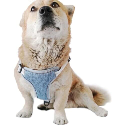 QOWA Dog Harness No Pull Pet Leads Reflective Chest Strap Safety For Large Medium Small Dogs Cat Vest Adjustable traction belt