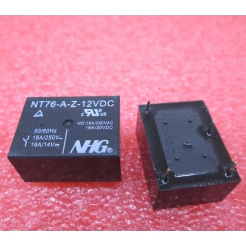 HOT NEW relay NT76-A-Z-12VDC NT76AZ12VDC NT76AZ NT76-A-Z 12VDC 12V 16A DC12V DIP4
