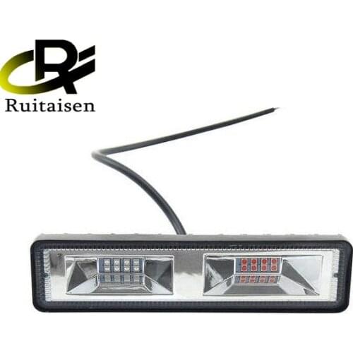 Ruitaisen Strobe Light 6 Inch Super Slim Flash Red Blue LED Work Light For Car SUV BUS Truck Warning Light Bar