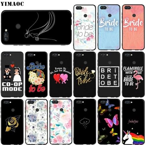 YIMAOC Bride to Be Silicone Case for Huawei Honor Mate P smart Y7 Y9 8C 30 20 10 8x Nova 3i 3 Lite Pro Prime 2018 2019