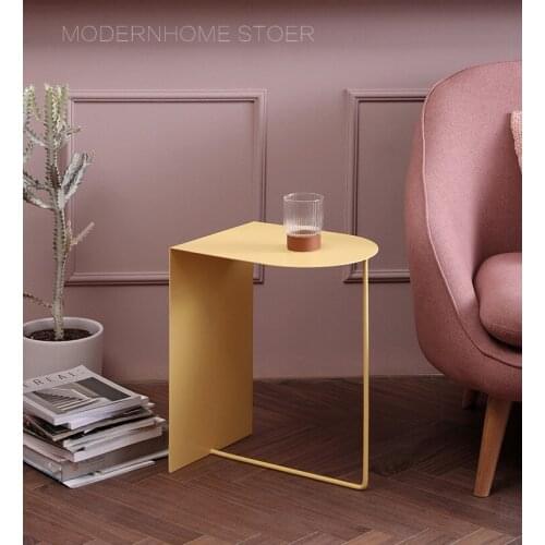 Modern fashion beautiful Design Metal Loft Sofa Bed Side soft Color living room outdoor indoor Small Size Table shelve 1PC
