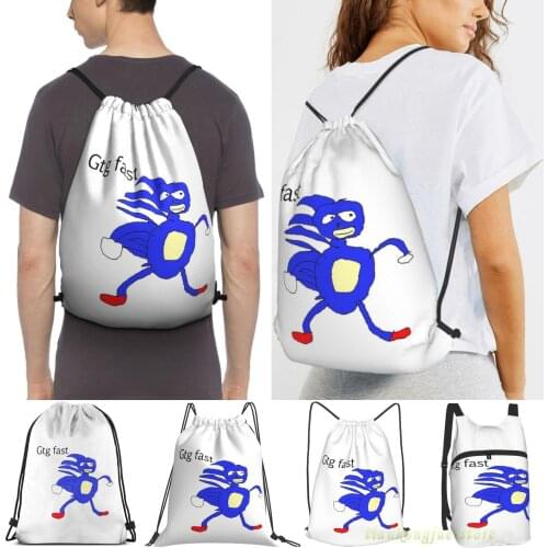 Gym Bag Waterproof Drawstring Backpack Men Sports Bag Sanic Women 2021 Outdoor Travel Bags For Gym Training Swimming Fitness Bag