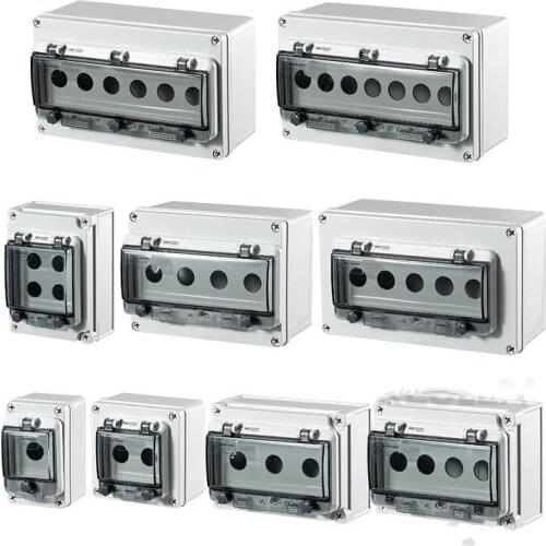 6P indoor and outdoor waterproof button switch control box plastic rainproof electric control box electric box electrical