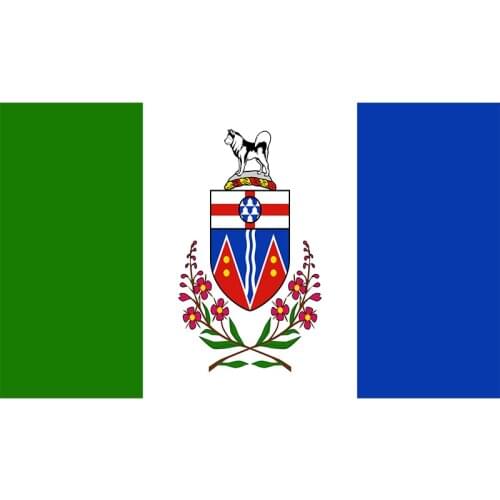 Yehoy hanging 90*150cm Canada YT Yukon Flag For Decoration