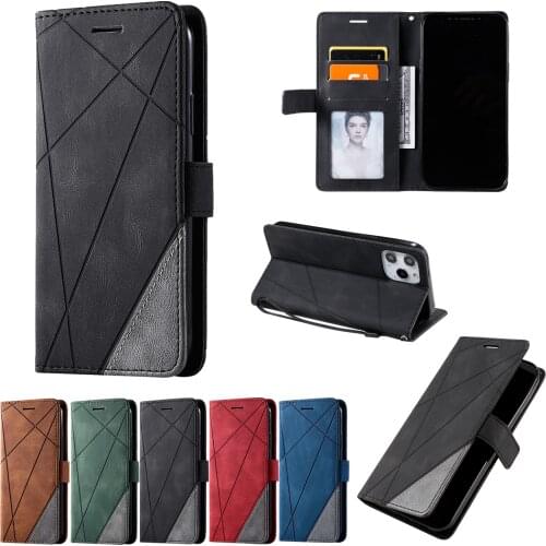 PU Leather Protection Case for iPhone 13 12 Mini 11 Pro Max X XS XR SE 2020 6S 7 8 Plus Capa Flip Wallet Shockproof Phone Cover