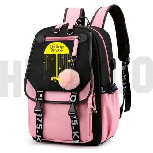Sac A Dos Anime The Umbrella Academy Backpack Women Softback Kawaii Book Bag School Bags for Teenage Girls Laptop Back Pack New