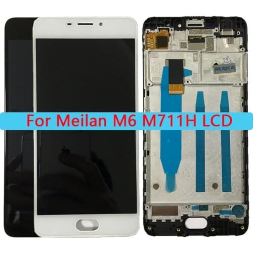 100% Tested 5.2'' M6 LCD For MEIZU M6 LCD Display Touch Screen With Frame Assembly For Meilan M6 M711H Repair Parts