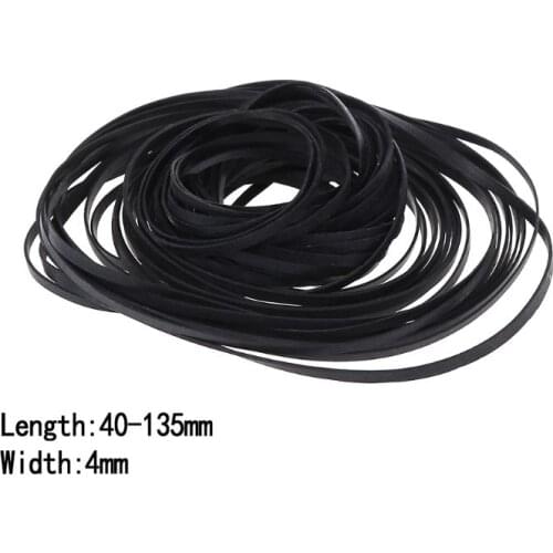 87HA 50PCS Universal Mix Cassette Tape Machine Belts Assorted Common Drive Flat Rubber Belt for cd DVD Recorders Walkman