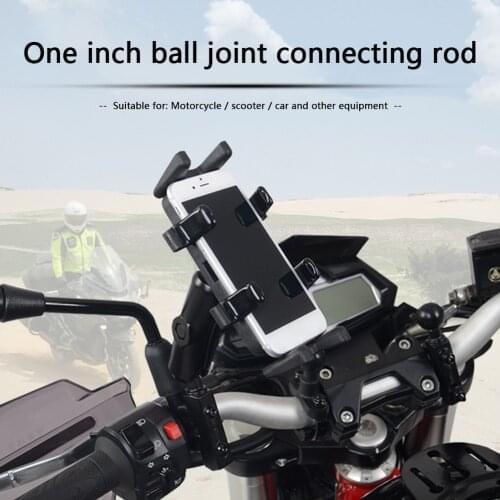 Aluminium Alloy Arm Length 6cm 9cm 15cm Double Socket Arm with 1 inch Ball Base Mount Motorcycle Camera Extension Arm