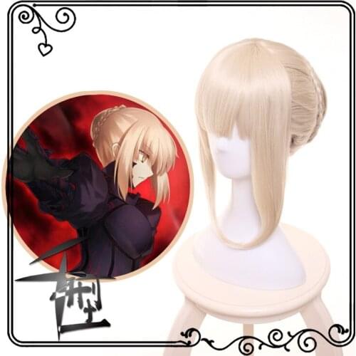 Arutoria Pendoragon Cosplay Wig Fate/stay night Costume Play Wigs Halloween Costumes Hair free shipping NEW High quality