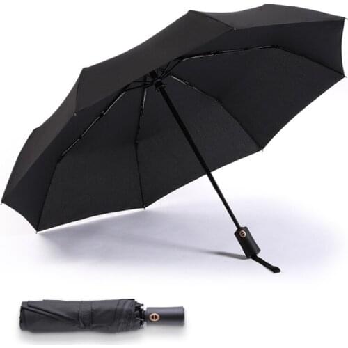 Full automatic three fold folding umbrellas men business gifts umbrella manufacturers wholesale umbrella