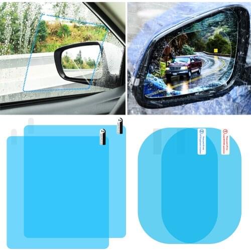 Car Rearview Mirror Rain proof Anti fog Film Sticker for Toyota prado 120 land cruiser C-HR yaris auris hilux Corolla Camry RAV4