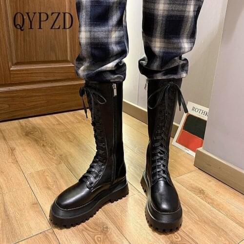 Lace Up Zipper Boots Short Boot Wear-resistant Non-slip Women Boot Winter Female British Wind 2021 New Joker Thick Bottom