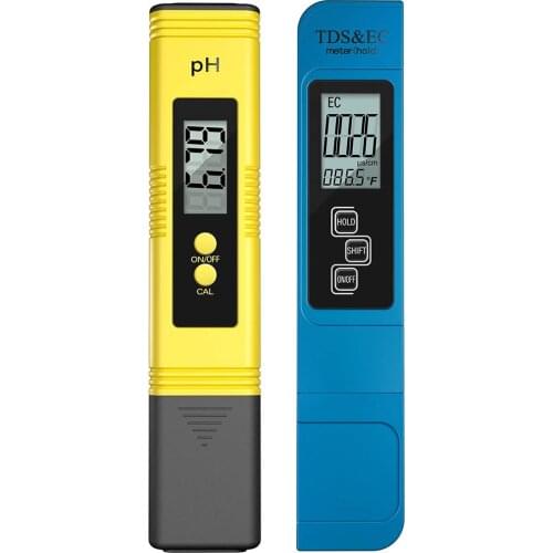 Digital LCD Ph Meter 3 in 1 Water Quality Tester TDS Temperature EC Meter for Drinking Water Purity Aquarium Filter