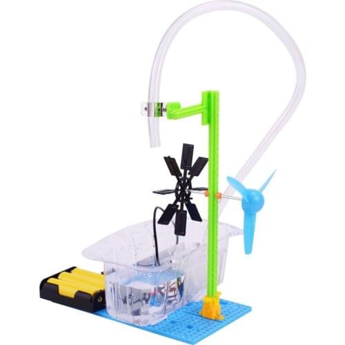 Exploring dream technology steam technology small production self-made water wheel model elementary school science toys