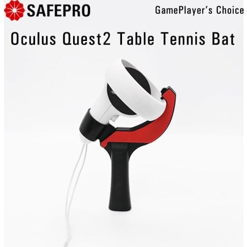 For Oculus Quest 2/1/Rift s VR Controller Table Tennis Paddle Grip Handle Accessories for Quest 2 VR Table Tennis Game