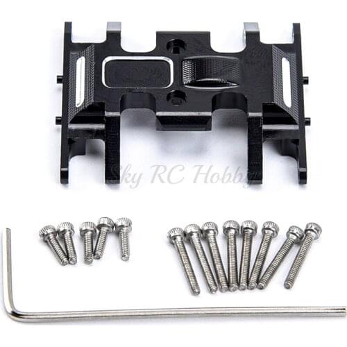 Box Chassis Mount Base Plate Holder Center Skid Plate for 1/24 1:24 Axial SCX24 90081 RC Car Update Part