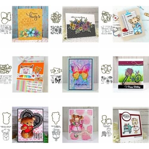Beautiful Animals Stamps and dies 2020 Delicate Animals Stamp and die sets For DIY Card Making