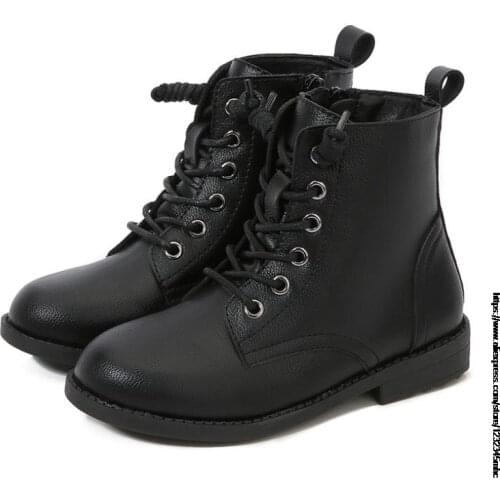 Fashion Children Girls Winter Boots Genuine Leather Warm Kids Girls Princess Boots Antislip Soft Girl Cute Boots Birthday Gift