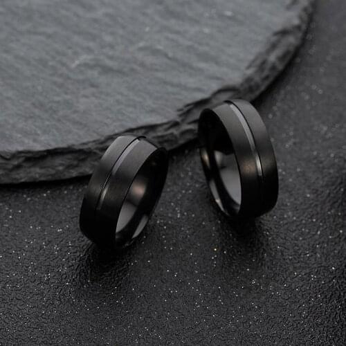 New Fashion Band Ring Men Women Stainless Steel Titanium Bridal Engagement Size 6-13 High Quality